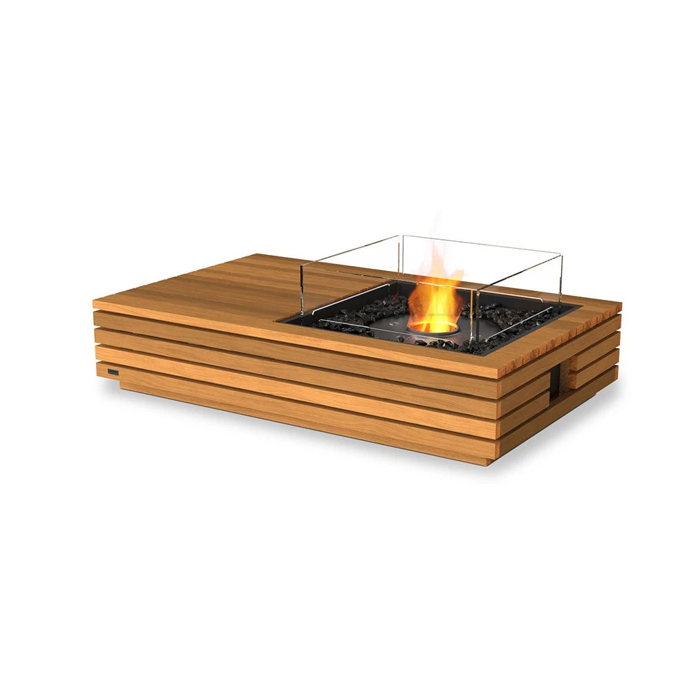 Manhattan 50 bioethanol fire pit, modern rectangular design