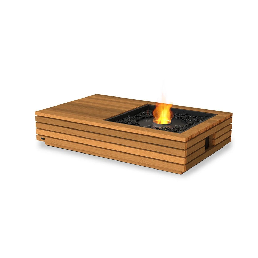 Manhattan 50 bioethanol fire pit, modern rectangular design