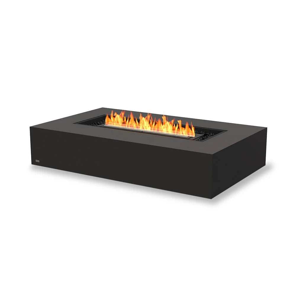 Wharf 65 bioethanol fire pit, large table-style outdoor design