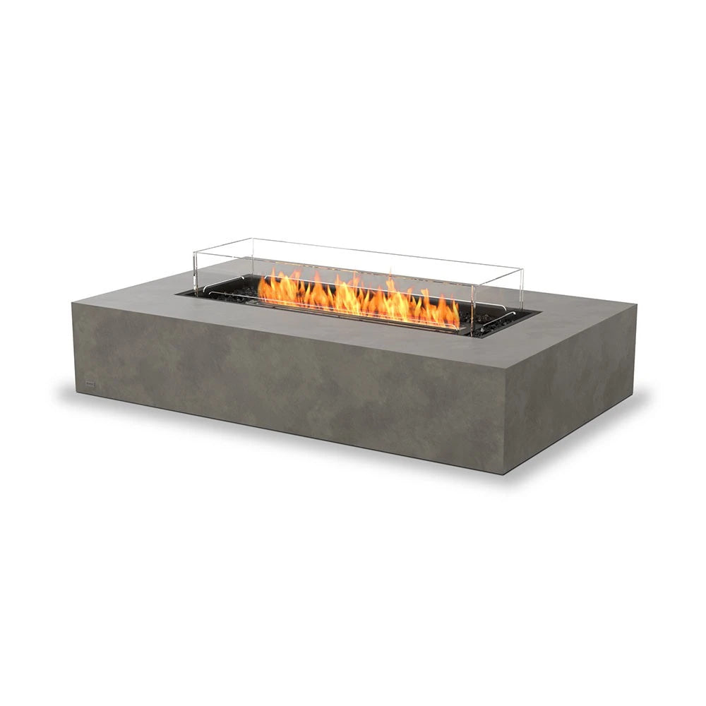 Wharf 65 bioethanol fire pit, large table-style outdoor design