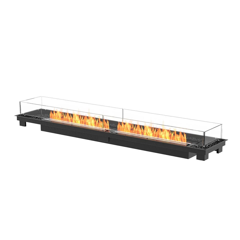 Linear 90 bioethanol built-in kit, modern elongated design