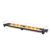 Linear 90 bioethanol built-in kit, modern elongated design
