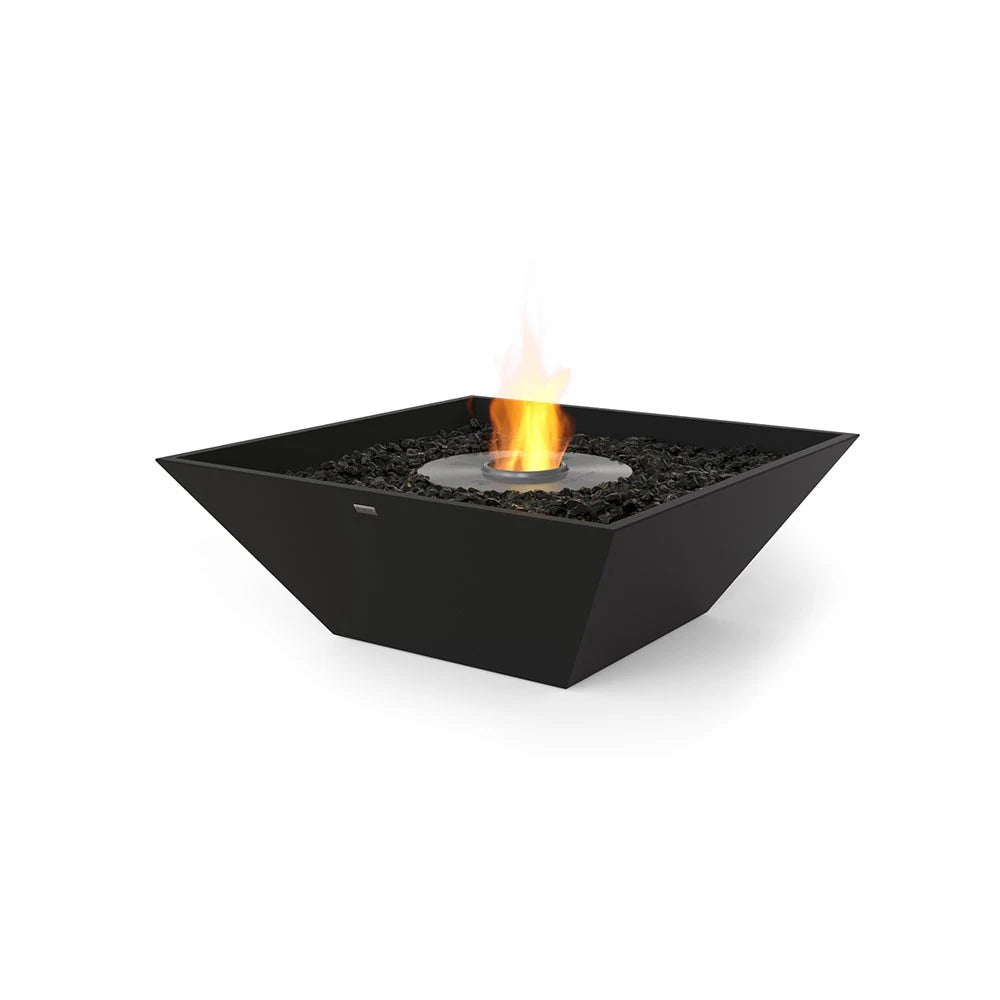 Nova 850 outdoor bioethanol fireplace, large square outdoor style