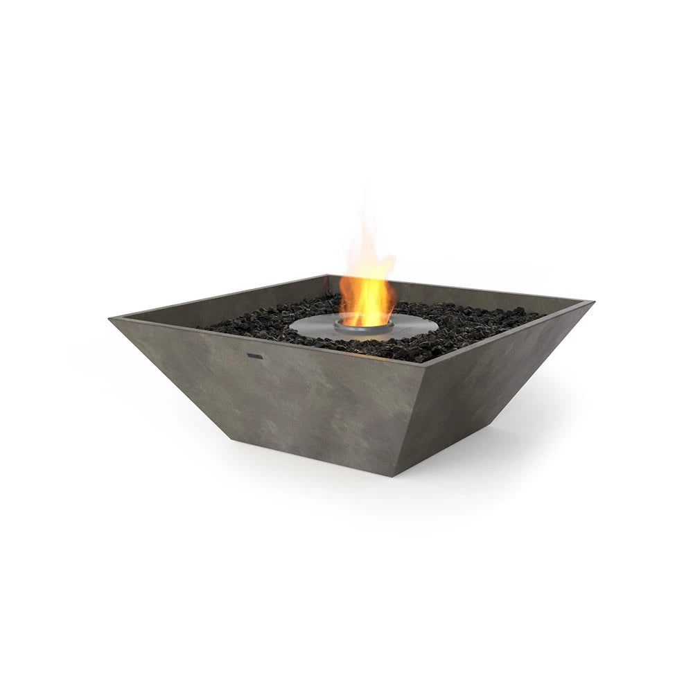 Nova 850 outdoor bioethanol fireplace, large square outdoor style