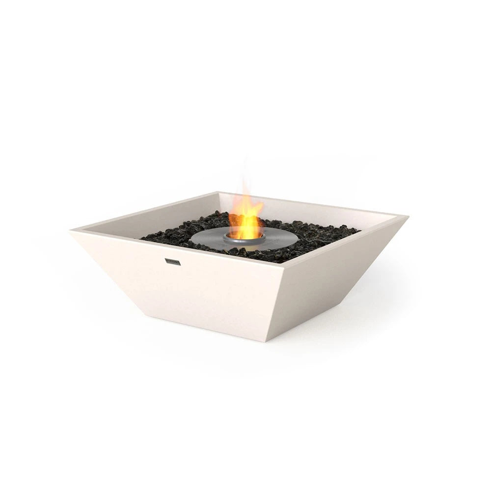 Nova 600 outdoor bioethanol fireplace, square compact design