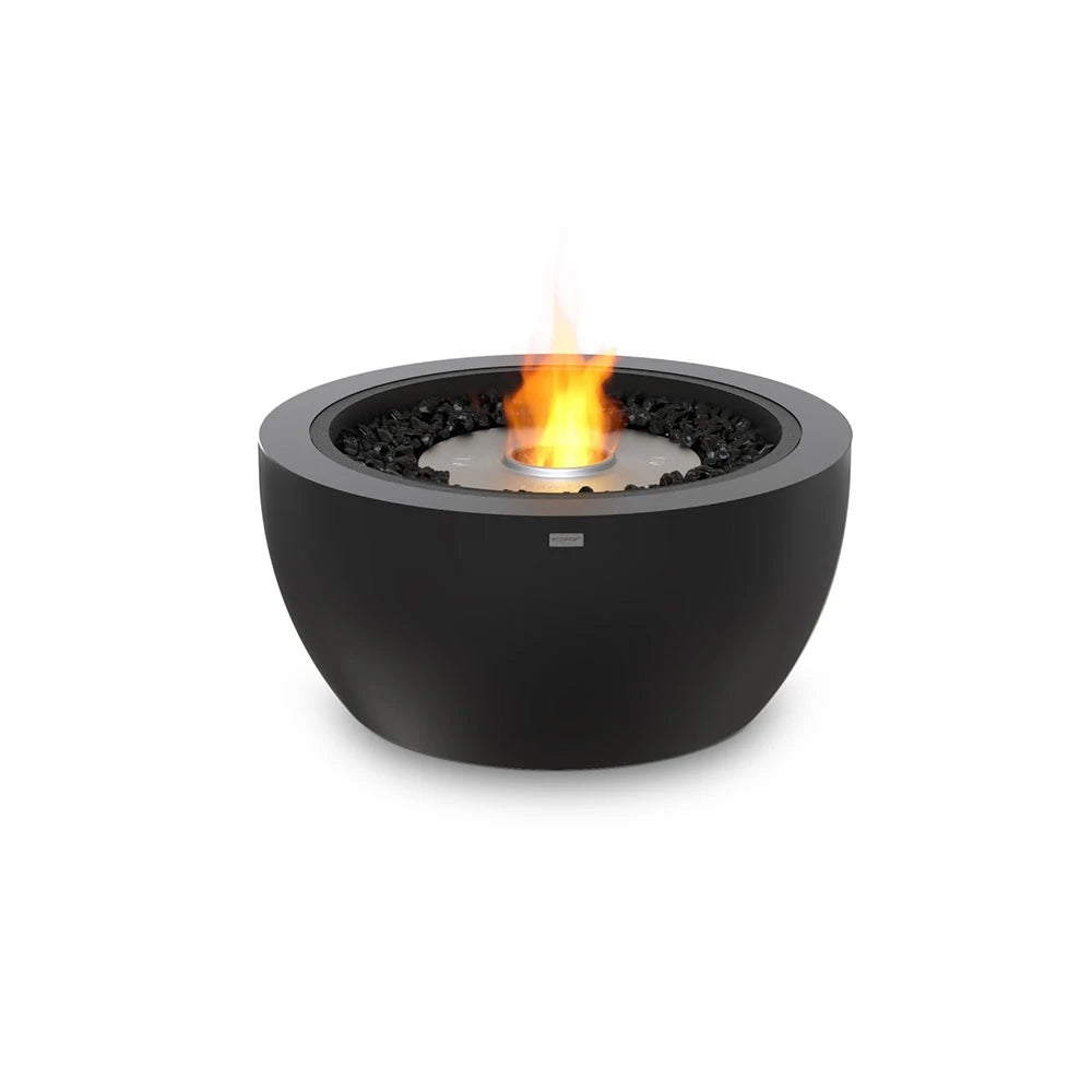 Pod 30 outdoor bioethanol fireplace, compact rounded form