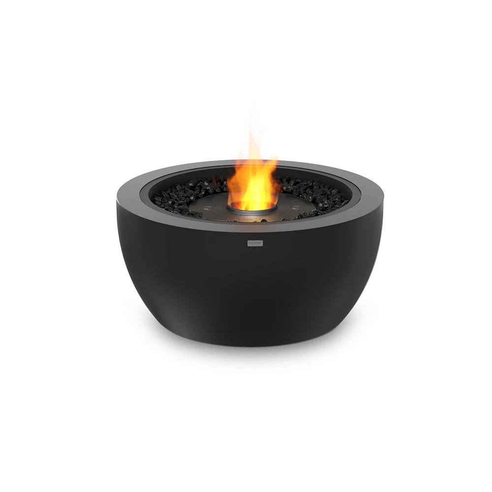 Pod 30 outdoor bioethanol fireplace, compact rounded form