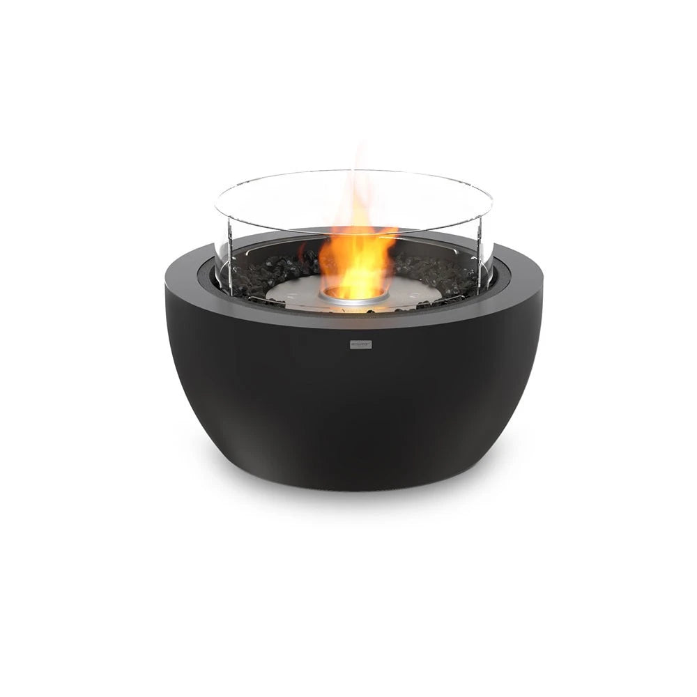 Pod 30 outdoor bioethanol fireplace, compact rounded form