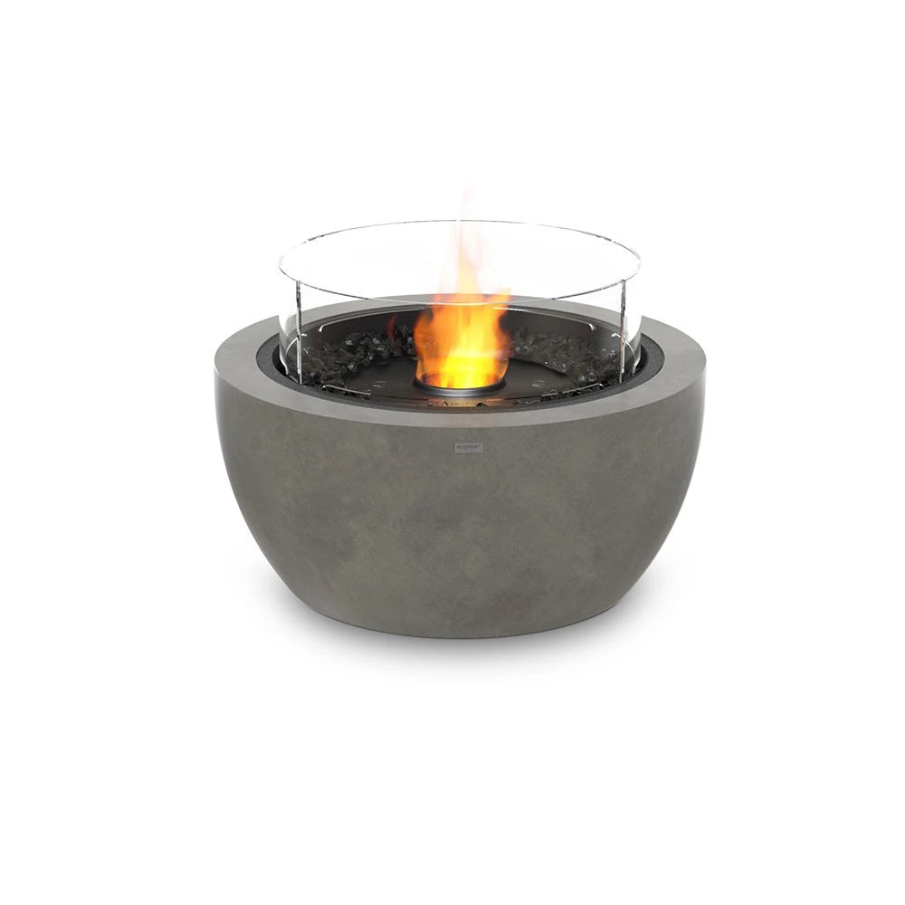 Pod 30 outdoor bioethanol fireplace, compact rounded form