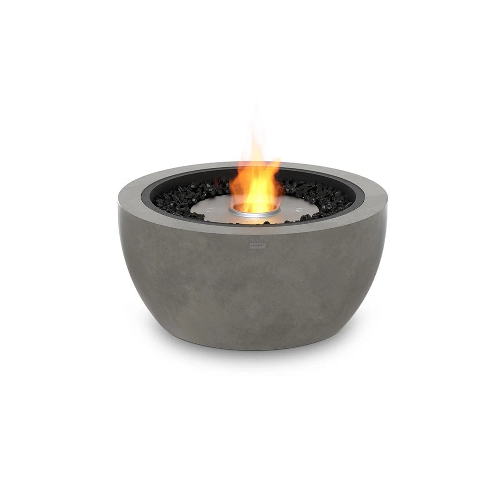Pod 30 outdoor bioethanol fireplace, compact rounded form
