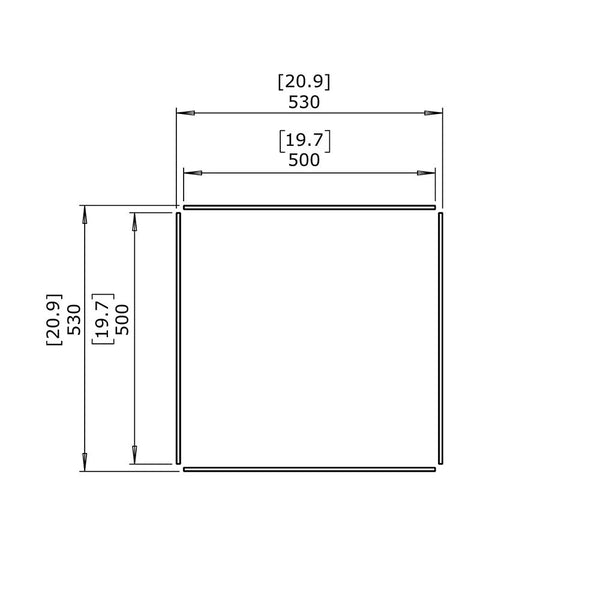 S500 - Vidrio para chimenea bioetanol
