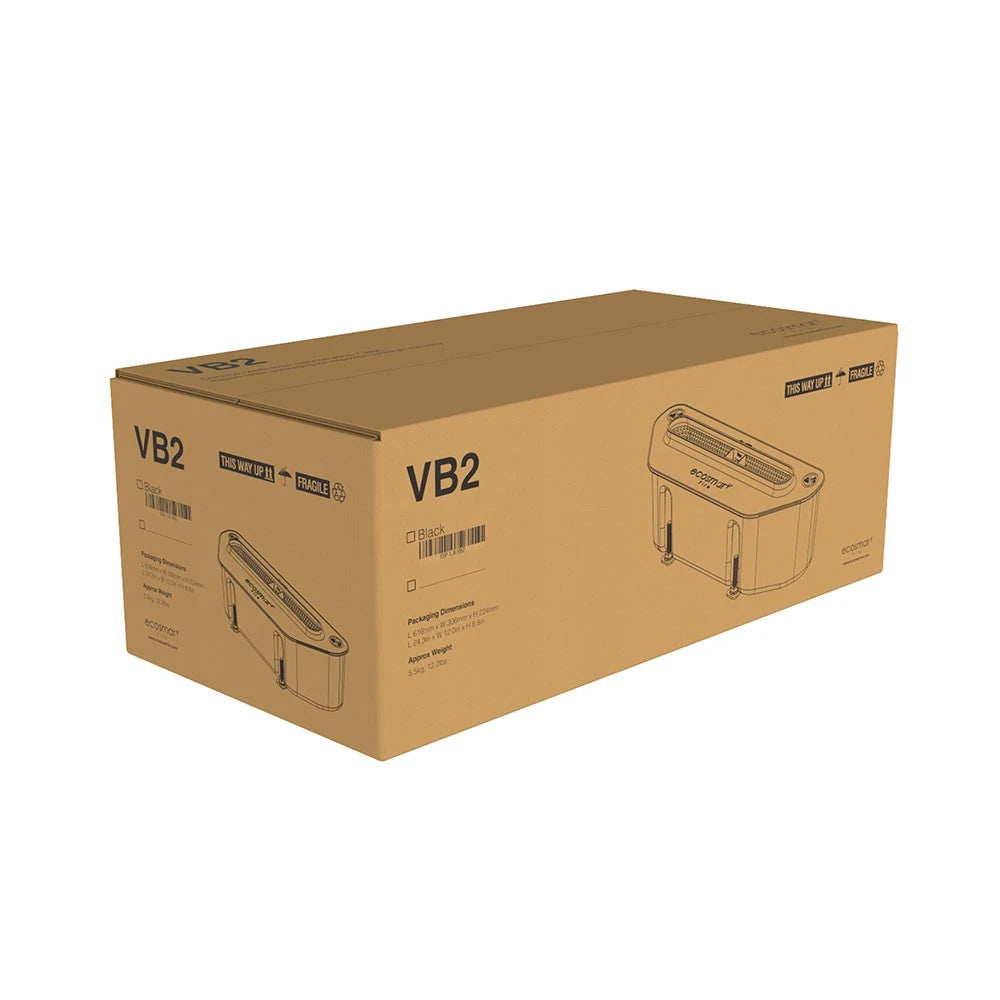 VB2 bioethanol fireplace insert, compact rectangular design