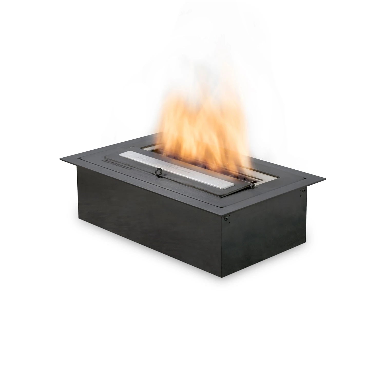 XS340 compact bioethanol burner in stainless finish