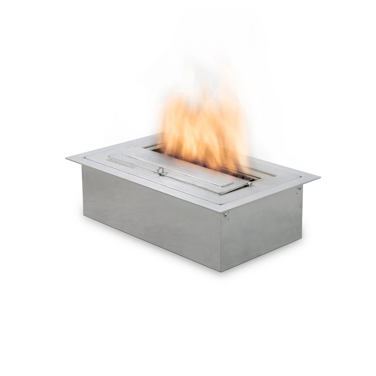 XS340 compact bioethanol burner in stainless finish