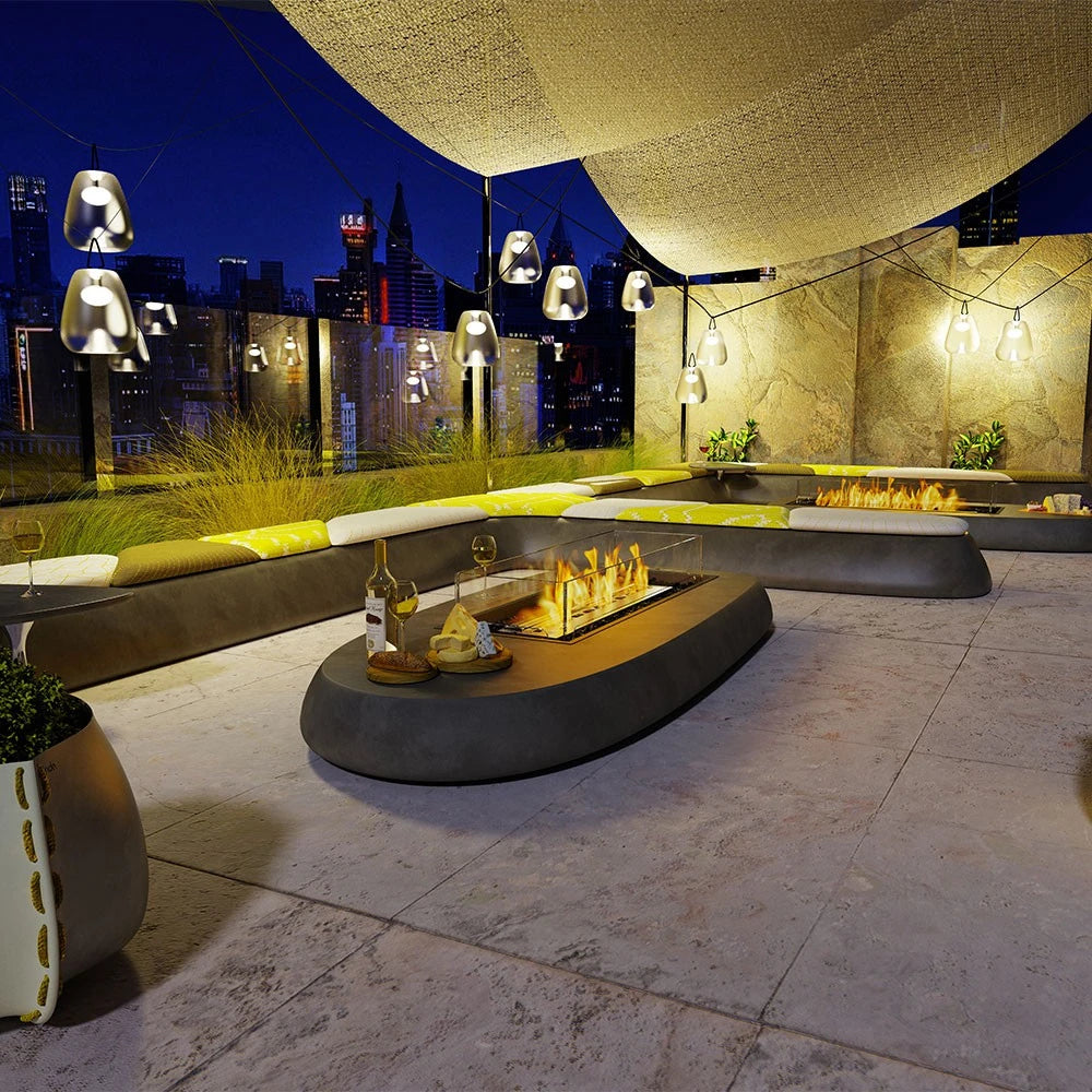 Linear 50 bioethanol built-in fireplace kit