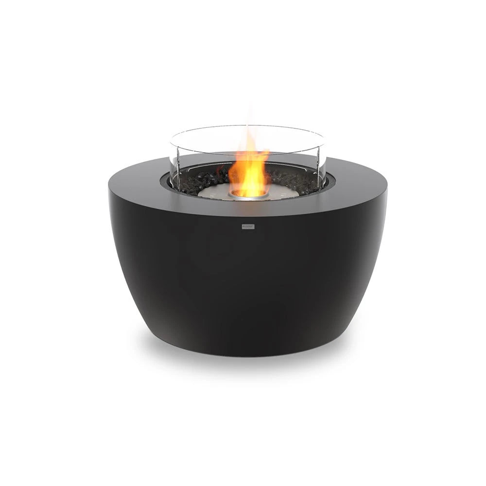 Pod 40 outdoor bioethanol fireplace, larger rounded design