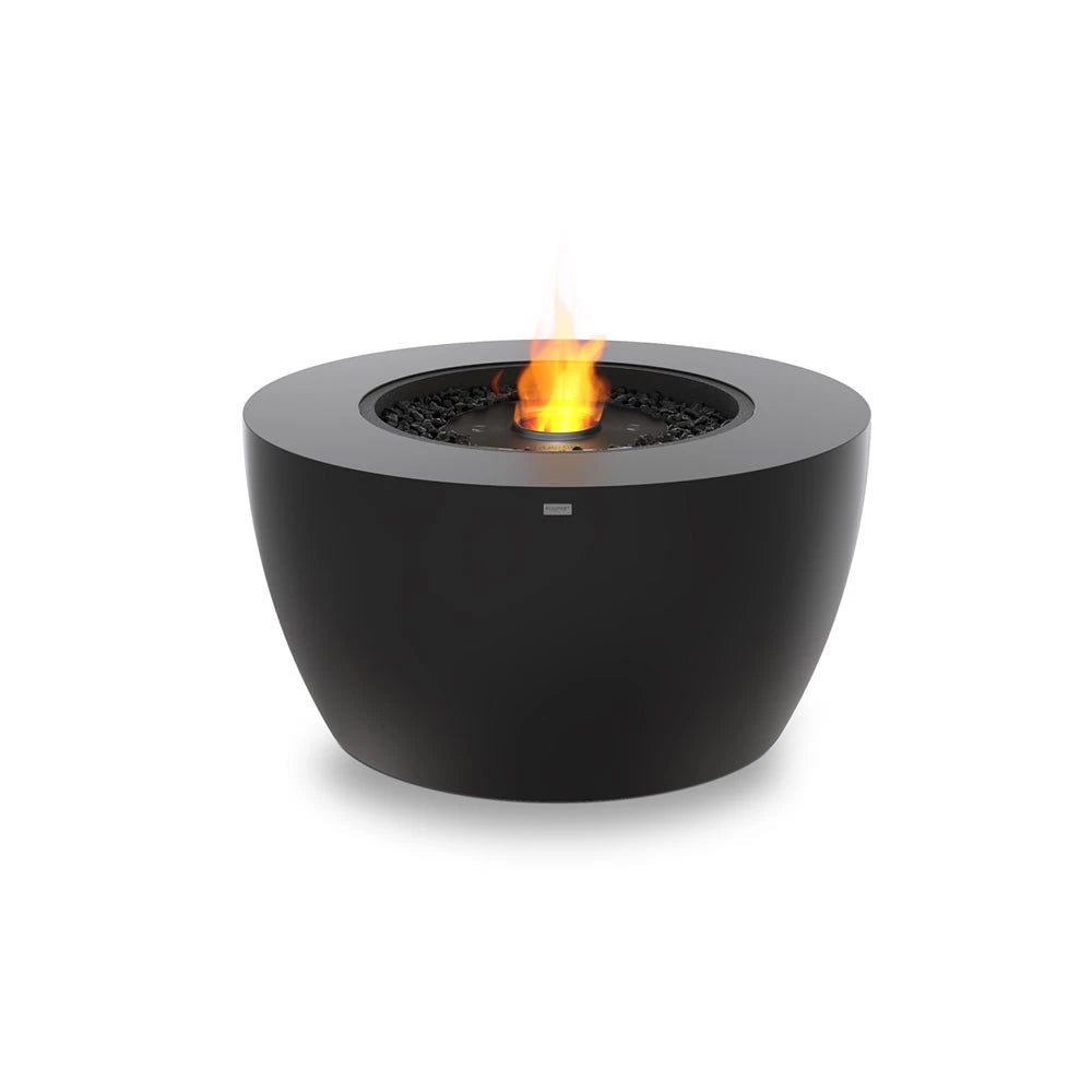 Pod 40 outdoor bioethanol fireplace, larger rounded design