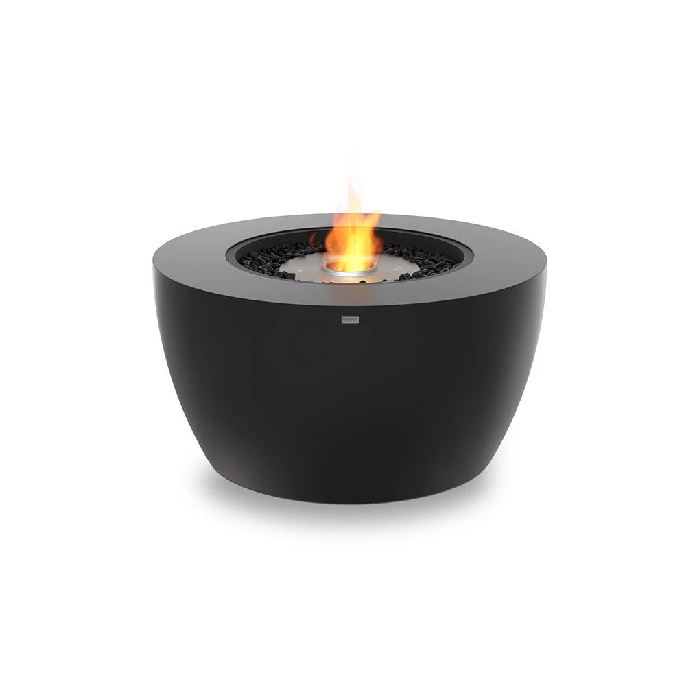 Pod 40 outdoor bioethanol fireplace, larger rounded design