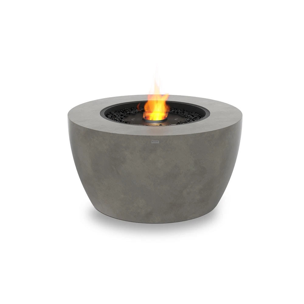 Pod 40 outdoor bioethanol fireplace, larger rounded design