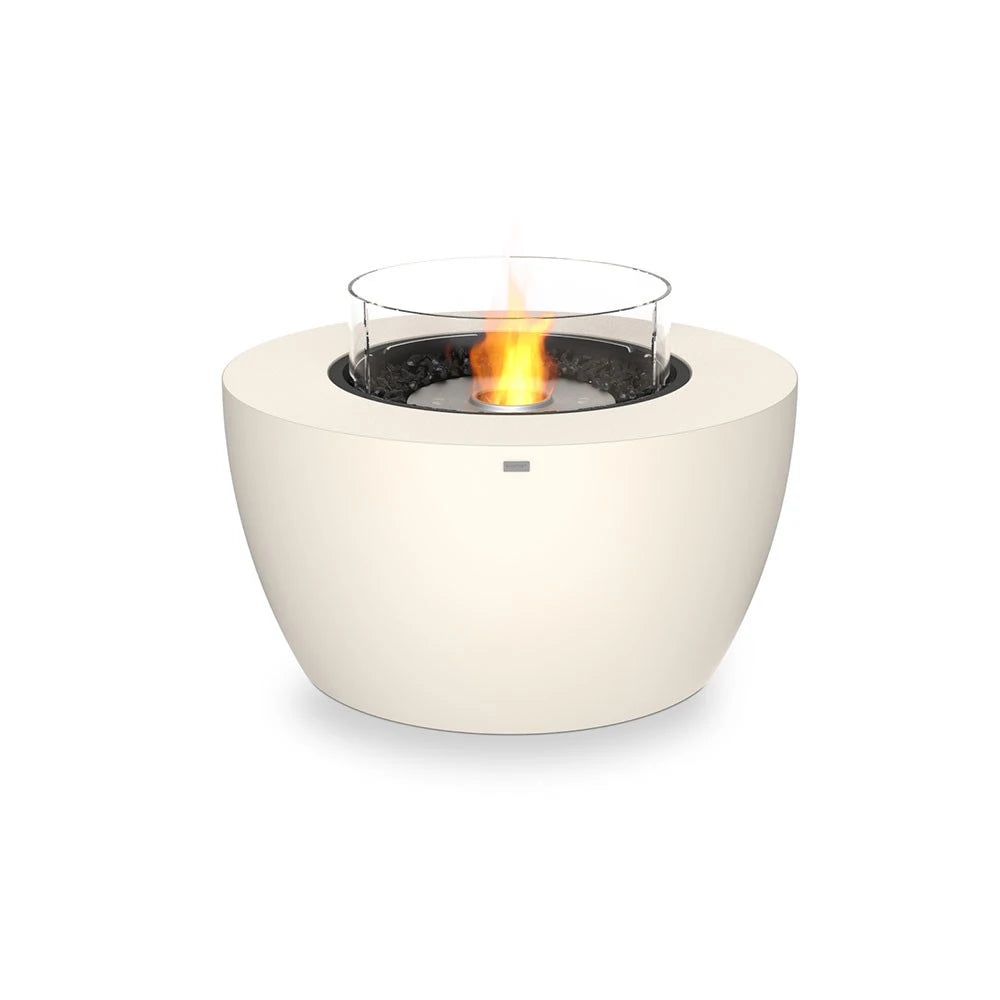 Pod 40 outdoor bioethanol fireplace, larger rounded design