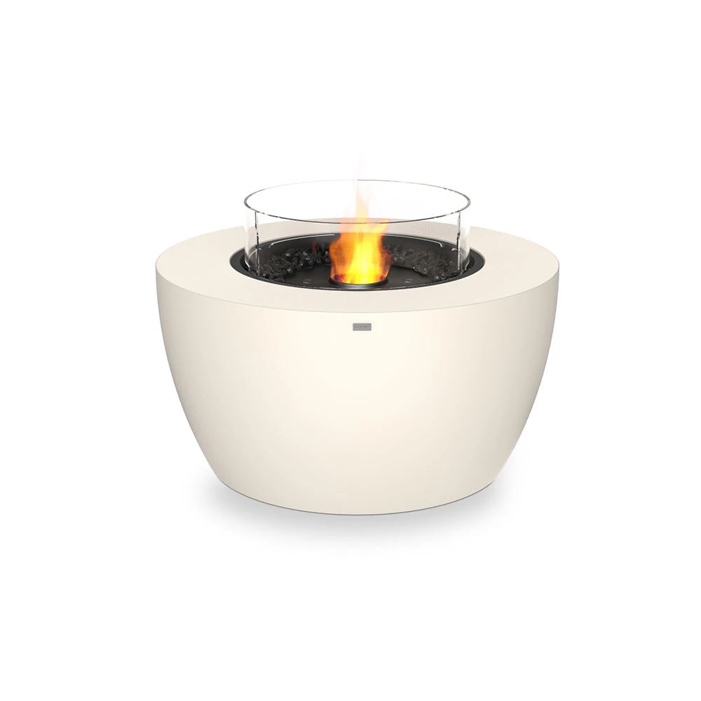 Pod 40 outdoor bioethanol fireplace, larger rounded design