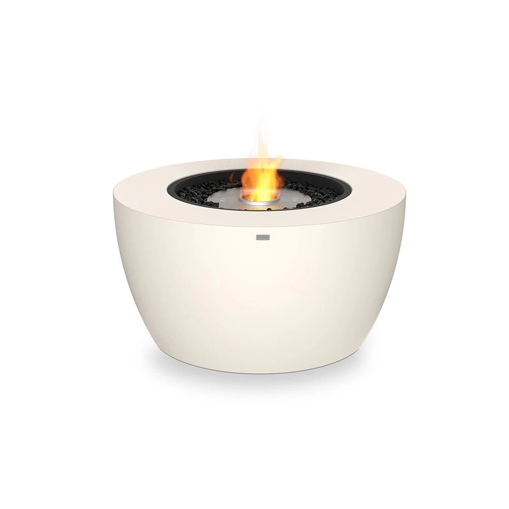 Pod 40 outdoor bioethanol fireplace, larger rounded design