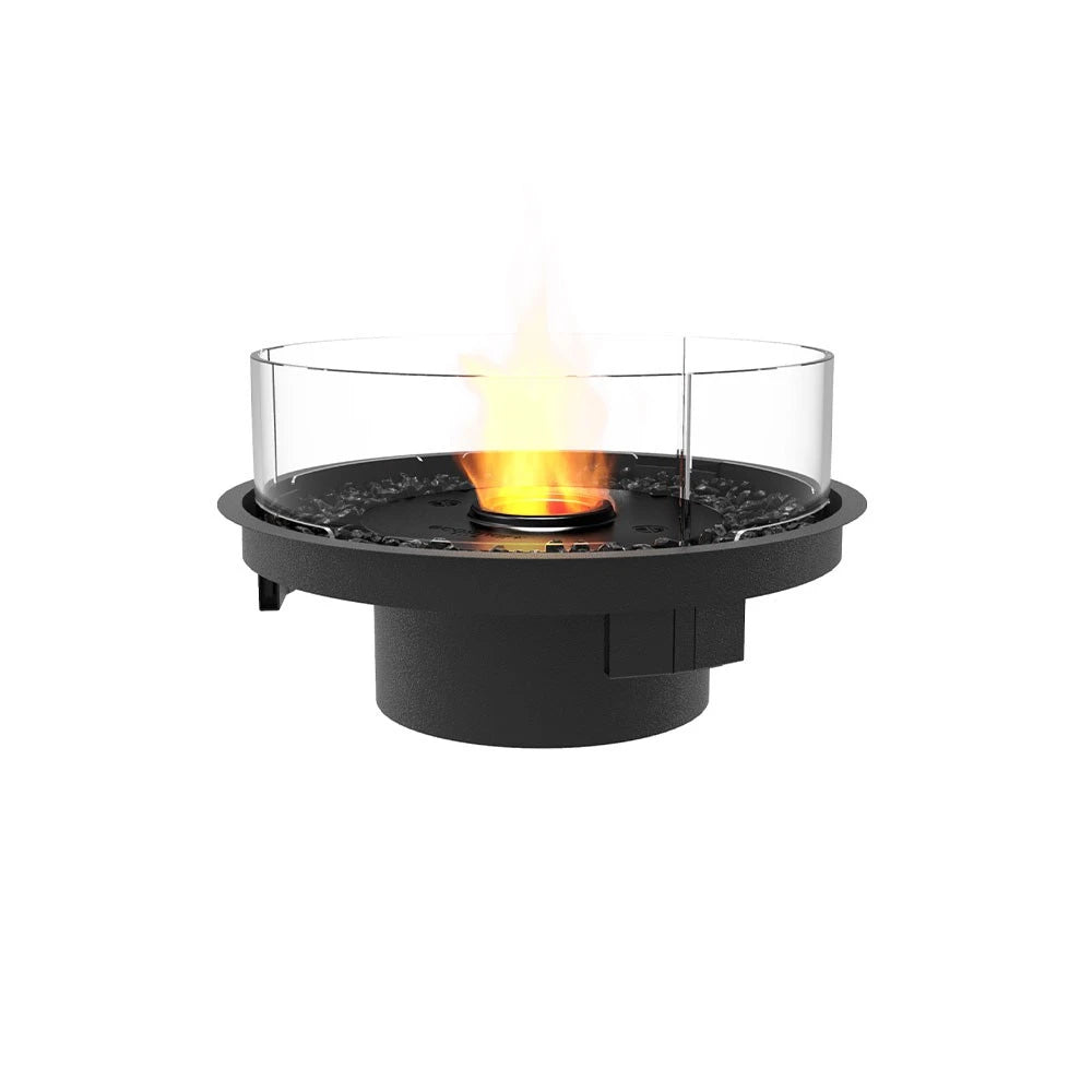 Round 20 bioethanol built-in kit, small circular fireplace insert