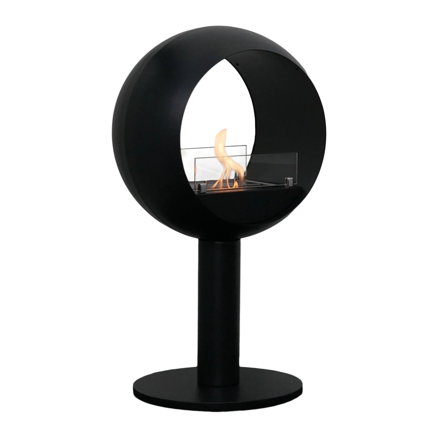 Edmonton 2-sided Freestanding Bioethanol Fireplace