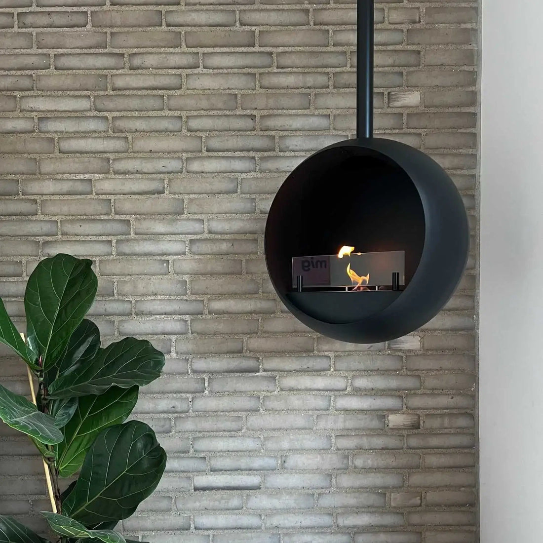 Edmonton - Chimenea de bioetanol colgante