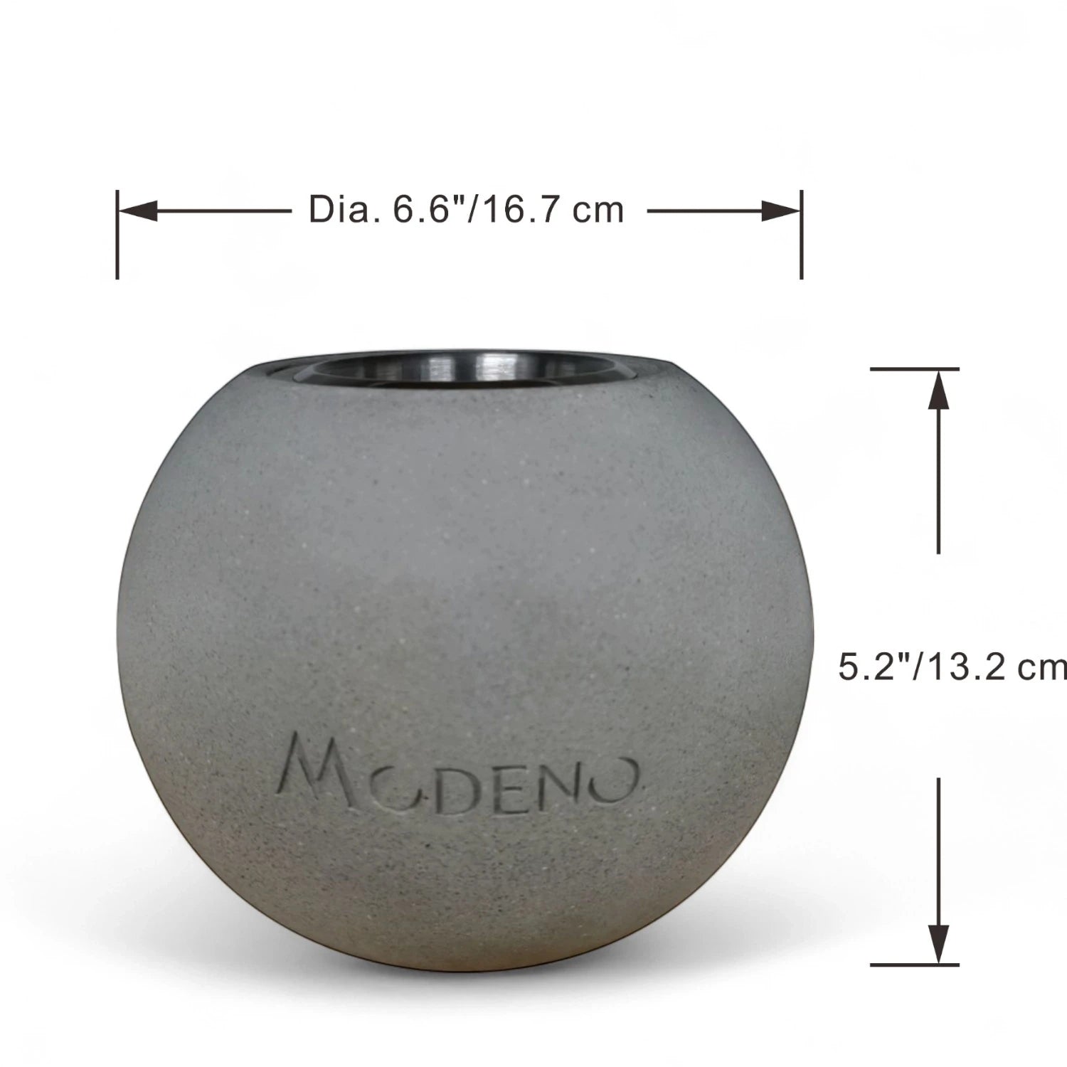 Paffu Chimenea Bioetanol de mesa – Gris