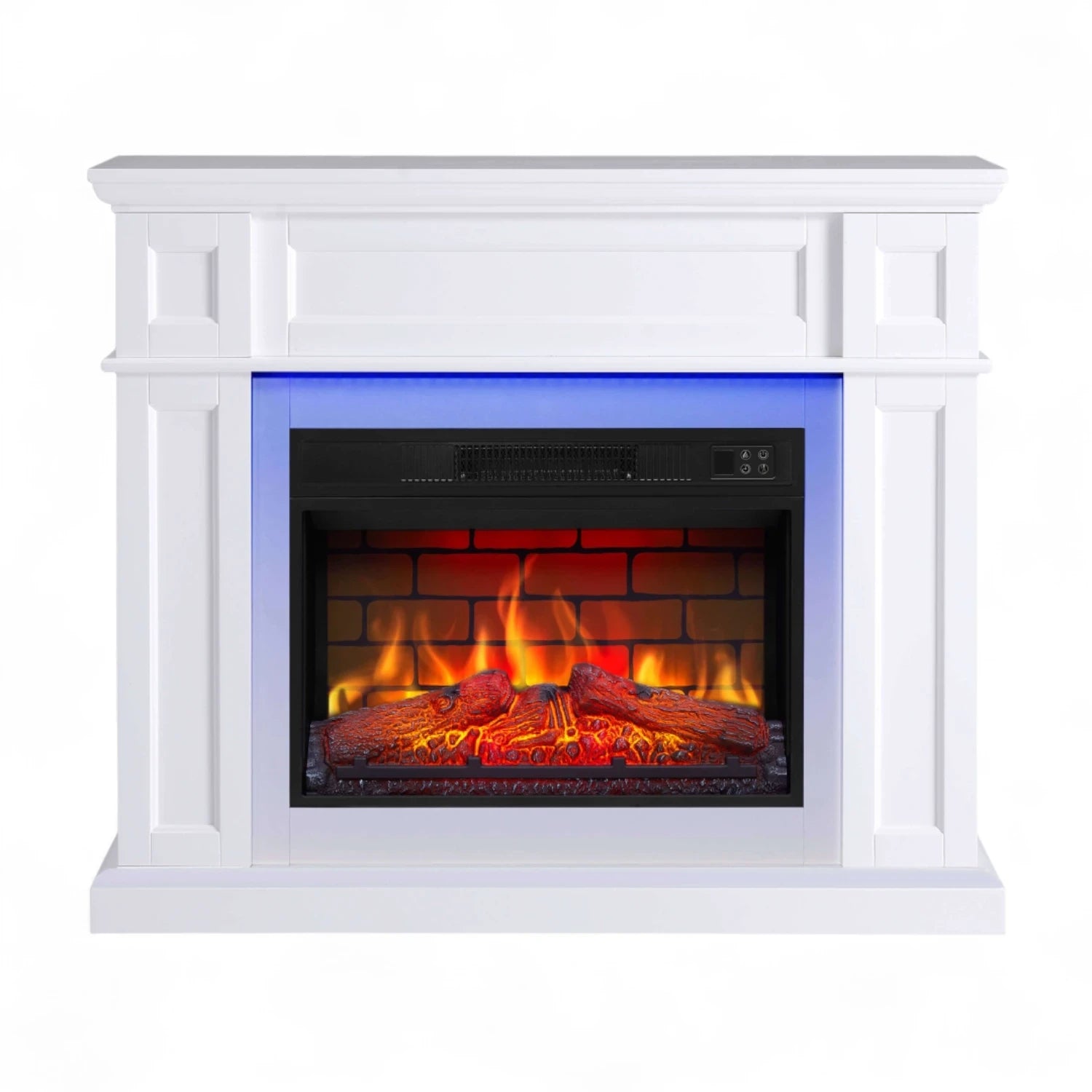Chimenea Eléctrica Linz - Blanca - Iluminación LED