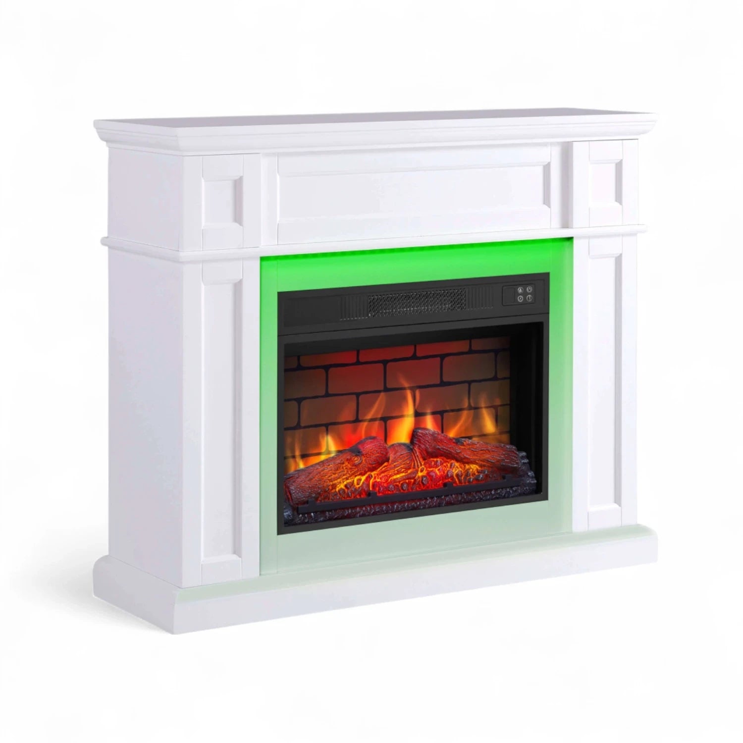Chimenea Eléctrica Linz - Blanca - Iluminación LED