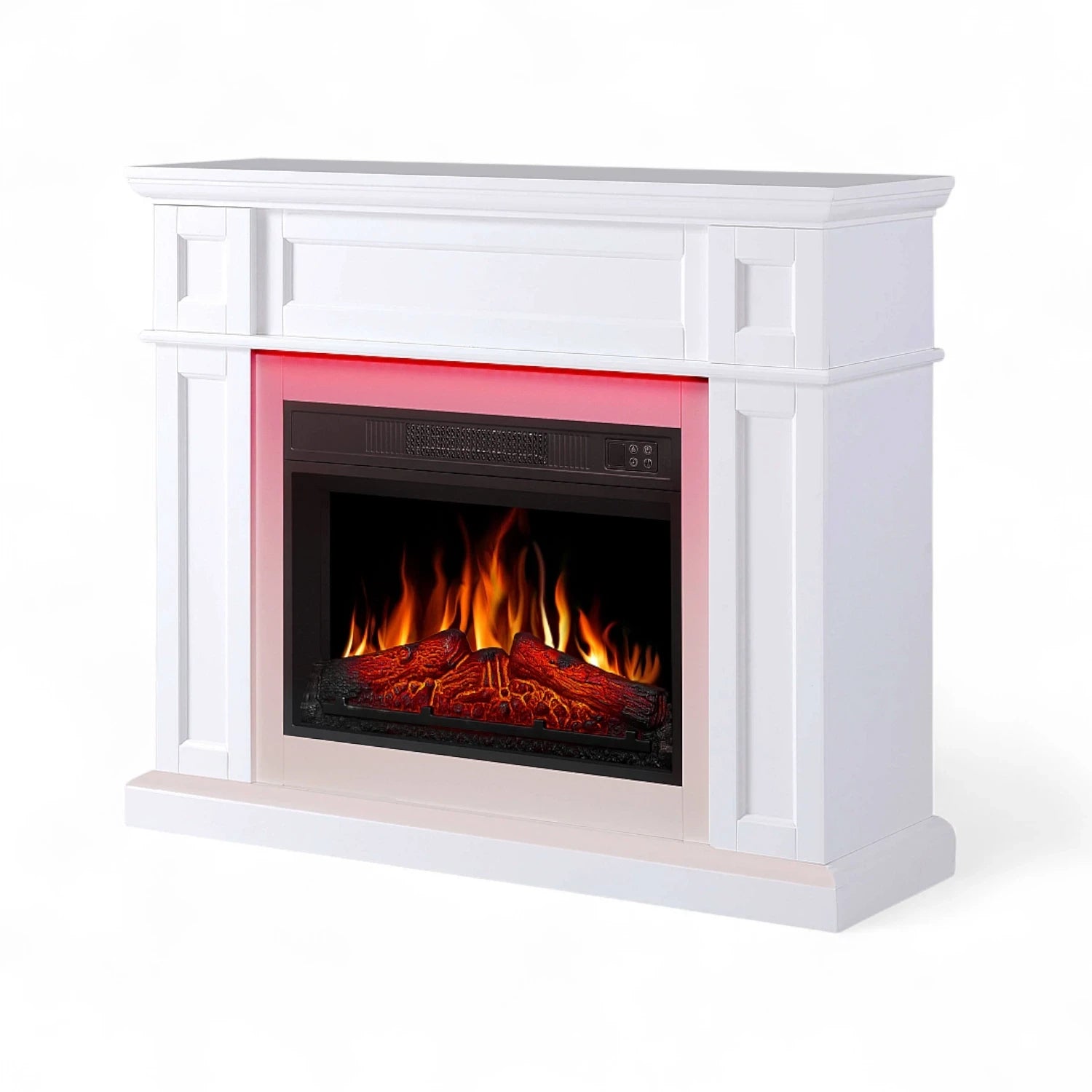Chimenea Eléctrica Linz - Blanca - Iluminación LED