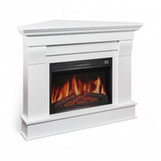 Chimenea Eléctrica de Esquina Albion - Blanca (Solo marco)