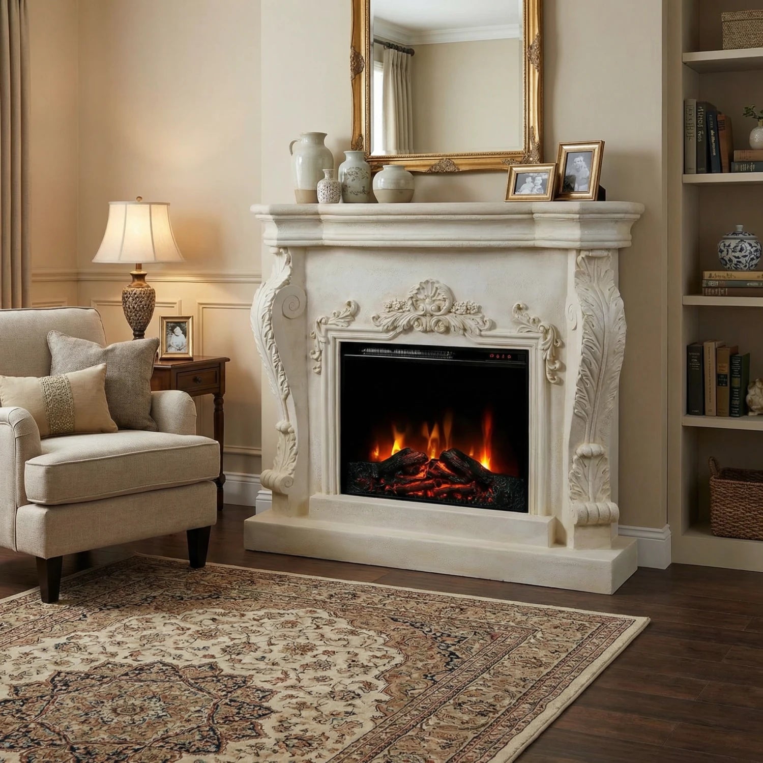Ymir - Chimenea Eléctrica en Polystone