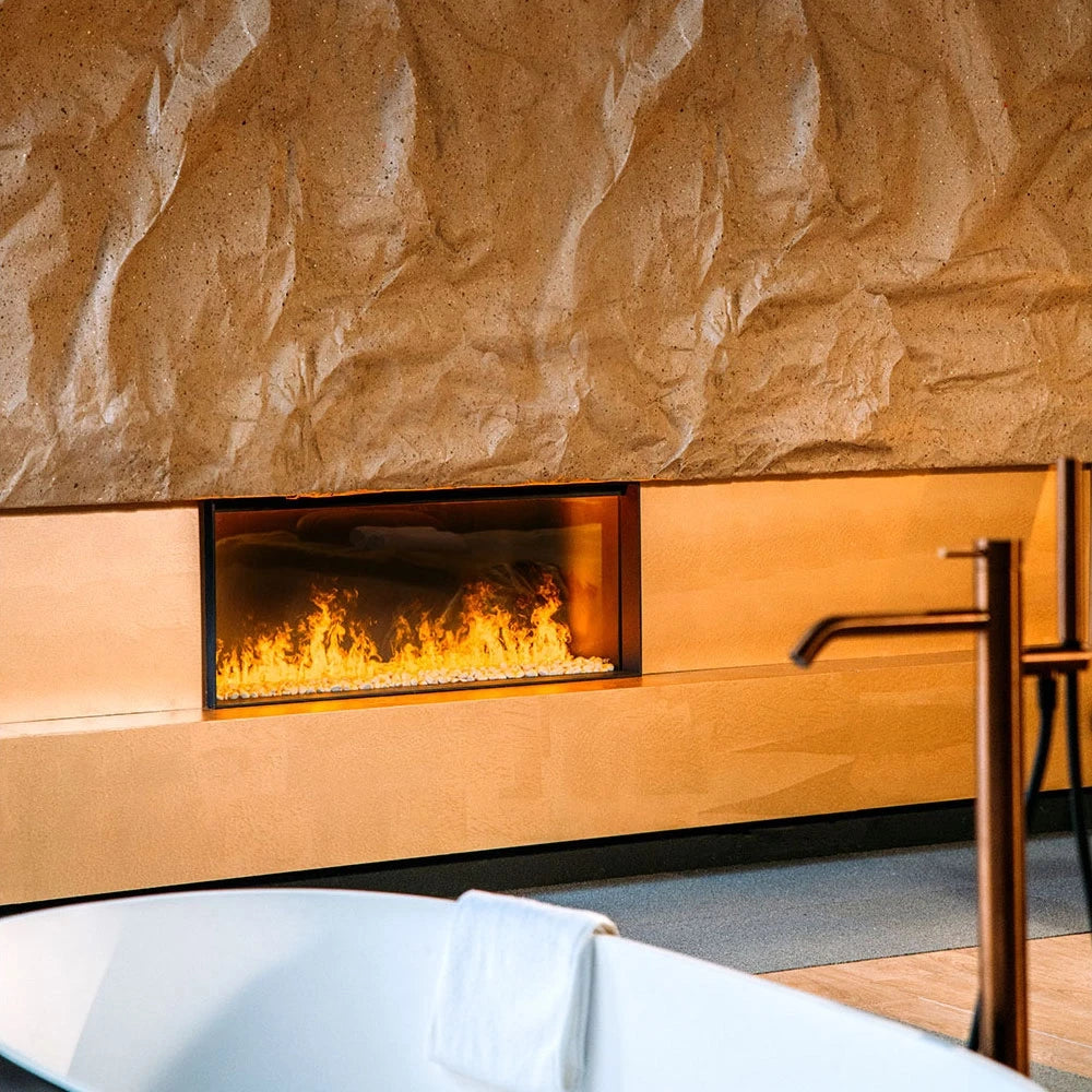Faber e-MatriX Linear 1050-400 I Wide and Narrow Water Vapour Fireplace