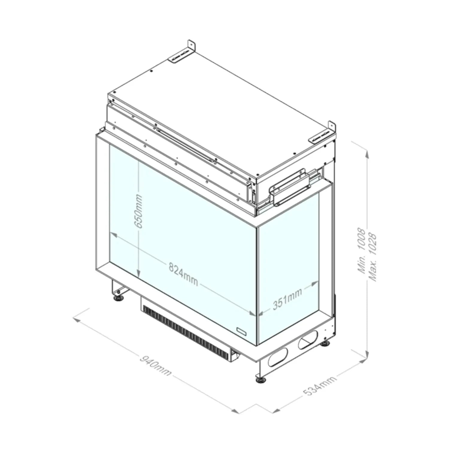 Faber e-MatriX Mood 800-650 II Water Vapour Fireplace