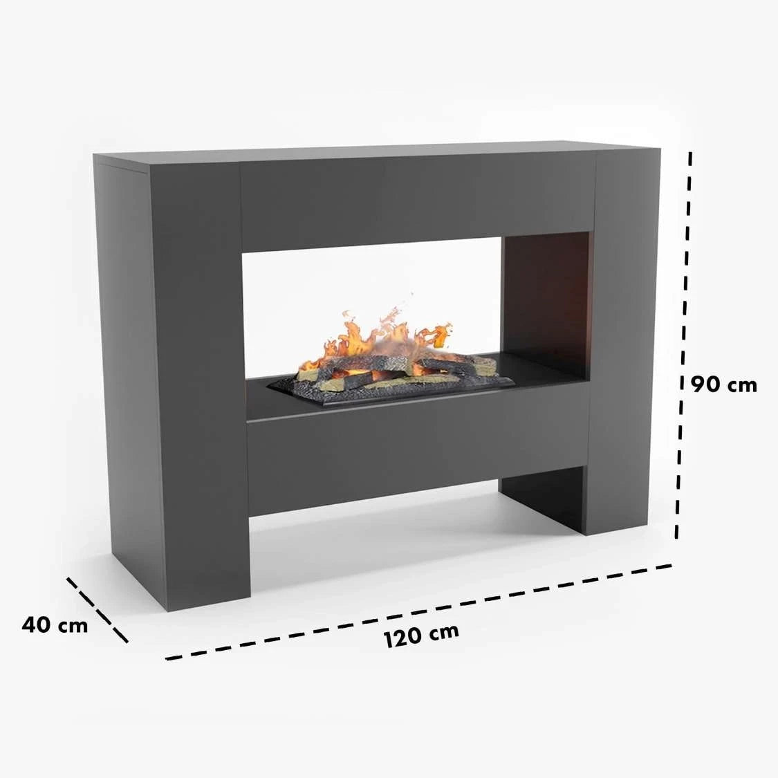 Fallada Gris - OMC 600 | Chimenea de Vapor de Agua Independiente