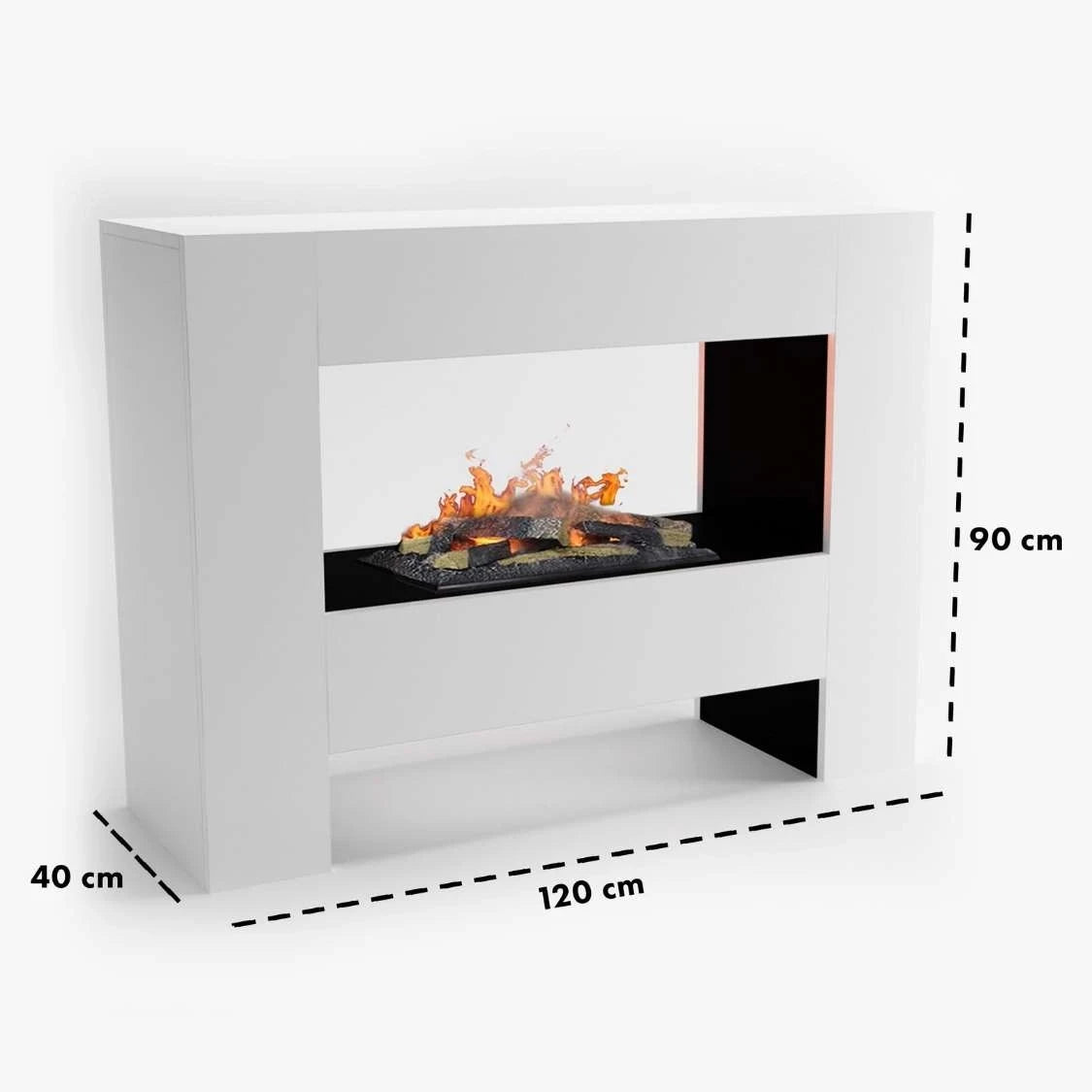 Fallada Blanco - OMC 600 | Chimenea de Vapor de Agua Independiente