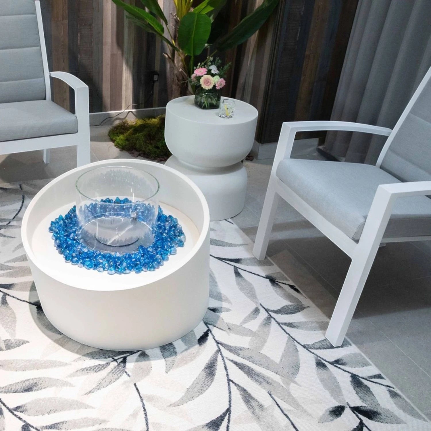 TORRE Columna de Bioetanol – Blanco Crema