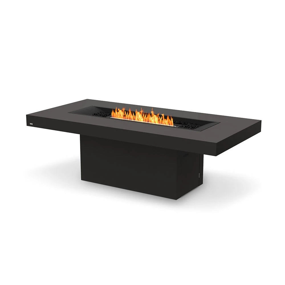 Gin 90 Bar bioethanol fire pit, tall bar-height design