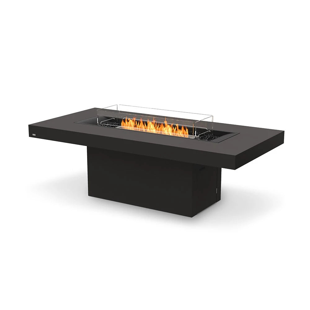 Gin 90 Bar bioethanol fire pit, tall bar-height design