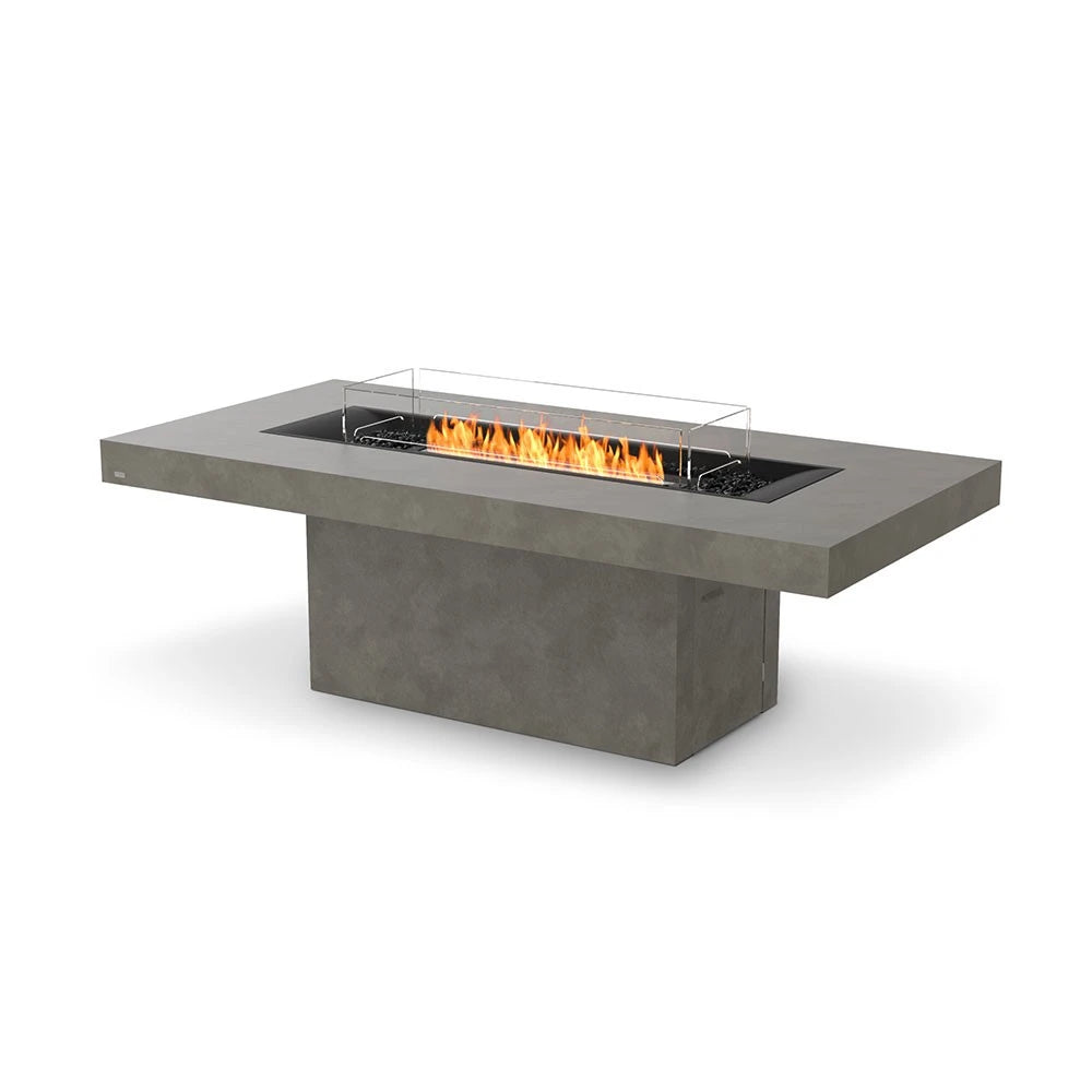 Gin 90 Bar bioethanol fire pit, tall bar-height design