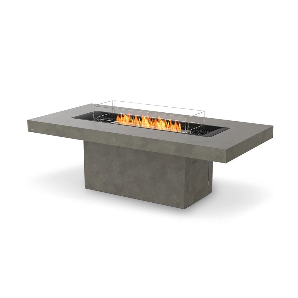 Gin 90 Bar bioethanol fire pit, tall bar-height design