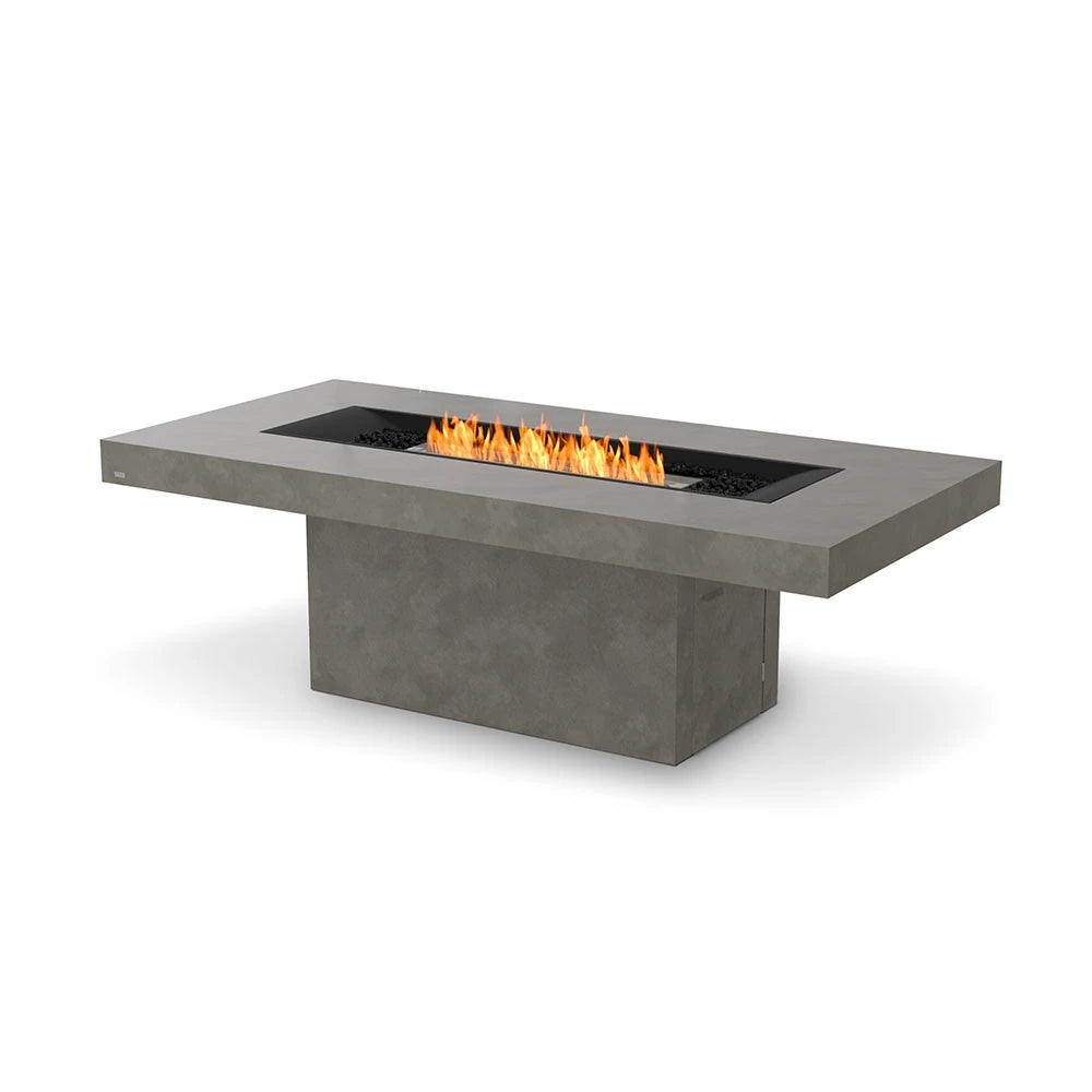 Gin 90 Bar bioethanol fire pit, tall bar-height design