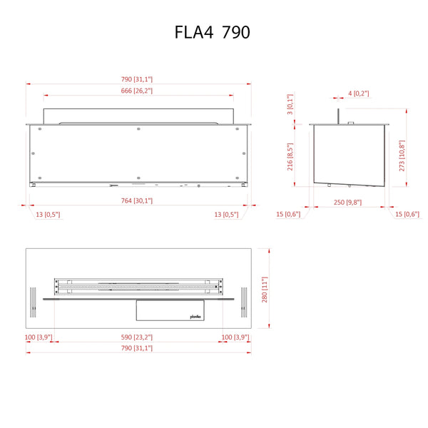 FLA4 790 - Quemador de Bioetanol automático