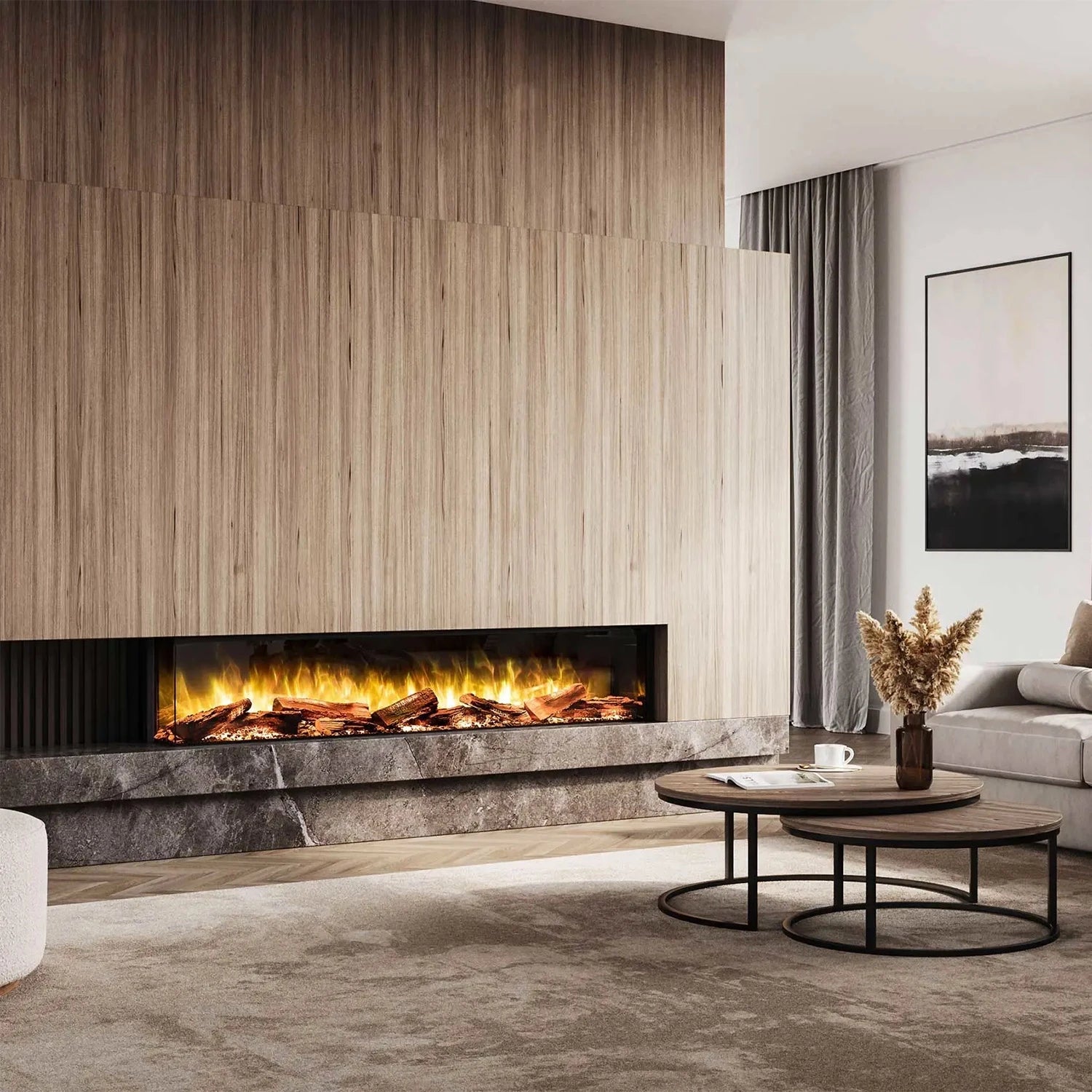 Flamerite Fires E-FX 1800 - 70" Built-in Electric Fireplace