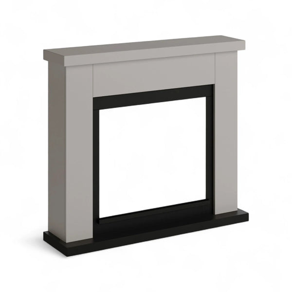TAGU Frode Beige - Freestanding fireplace mantel frame without fireplace insert