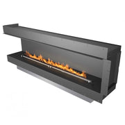 Left-facing Planika corner fireplace