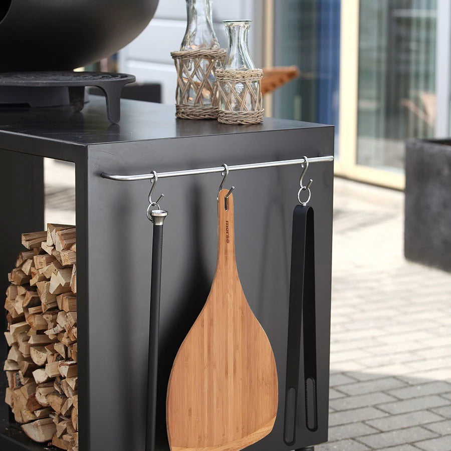Mesa para horno de pizza exterior Forno con pala para pizza